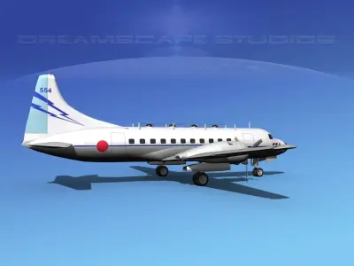 Convair T-29 Japan SDF 3D model