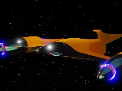 N1 Naboo Starfighter Free low-poly 3D model