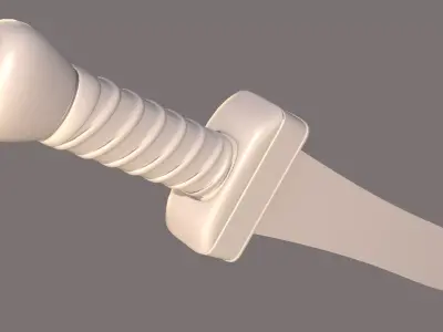 Roman Gladius Sword Low Poly Game Ready Weapon FBX OBJ MAX Low-poly 3D model