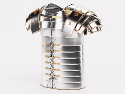 Lorica Segmentata - Roman Armor Equipment 3D model
