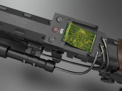 m4 military Fps - Tps Low-poly 3D model