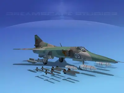 MIG-27 Flogger V04 USSR 3D model