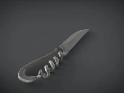 mediv knife Low-poly 3D model