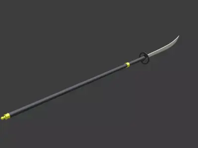 naginata 3D model purchase
