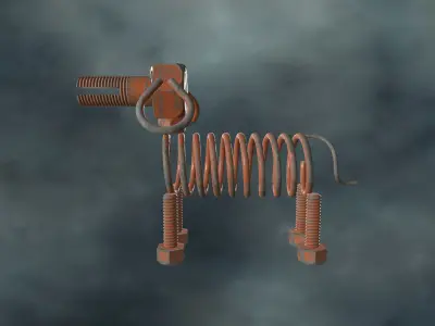 DOGR-003 Dog Parts 3D model