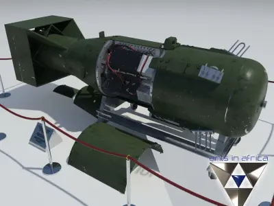 Atomic bomb Little Boy 3D model