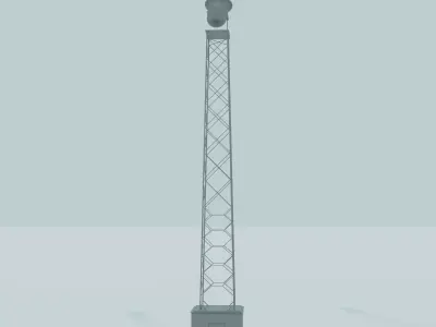 Different Radio Towers 3 Pack Free 3D model