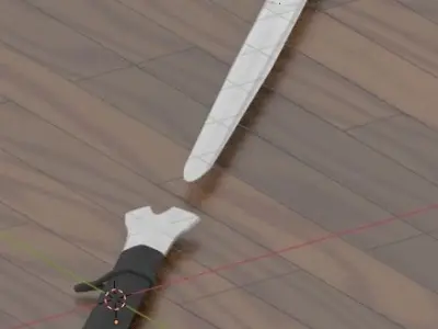 king david sword Free low-poly 3D model