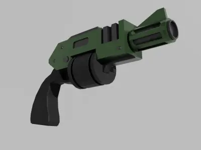 Warhammer 40k Mezoa-Pattern Autopistol Low-poly 3D model