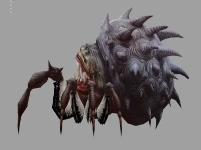 spider  monster Low-poly 3D model