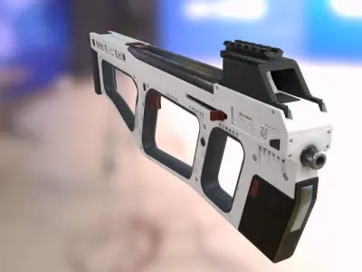 FN P90 2K prototype Low-poly 3D model