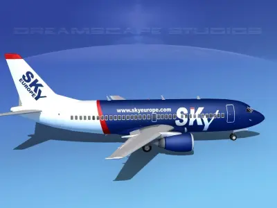 Boeing 737-300 Sky Europe 3D model