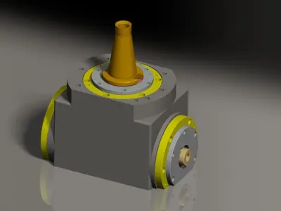 90 Degree Attachment For HMM Free 3D model