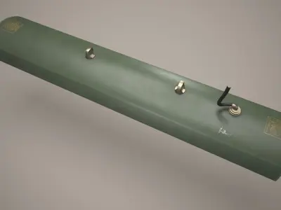  Rocket Launcher FZ219 With Missiles 3D model