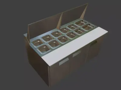Diner Prep Table 3D model