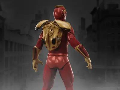 Turboman Low-poly 3D model