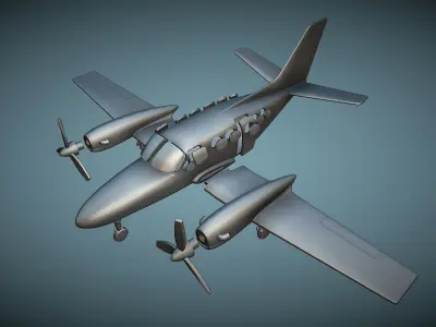 Cessna 425 Corsair - 3D Printable Model 3D print model