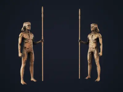 Desert Ruins Environment Low-poly 3D model