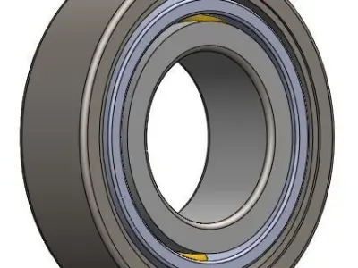 Ball bearing with a full cage Free 3D print model