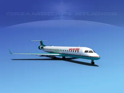 Bombardier CRJ900 America West 3D model