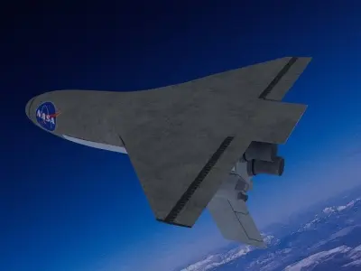 NASA Aircraft Low-poly 3D model