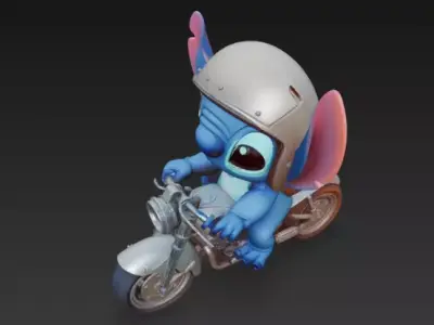 Stitch - Motorbike 3D print model