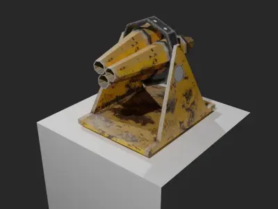 Cannon pack Free low-poly 3D model