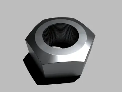 Hex nut 3D model