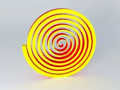 Spring circle Free 3D model