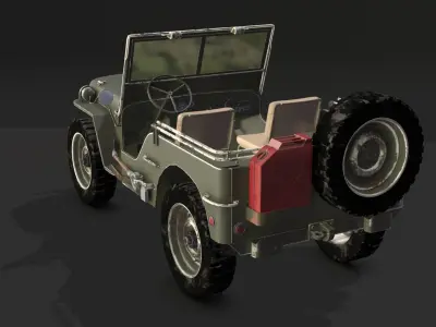 Jeep Willys 1942 3D model