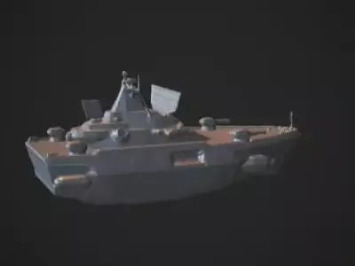 Sci-Fi Futuristic Warship - NEXUS-N5 Unit Omega  3D model