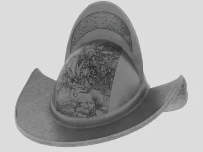 Spanish Morion Helmet 3D model