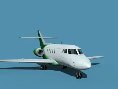 British Aerospace 125 Dominie V06 3D model