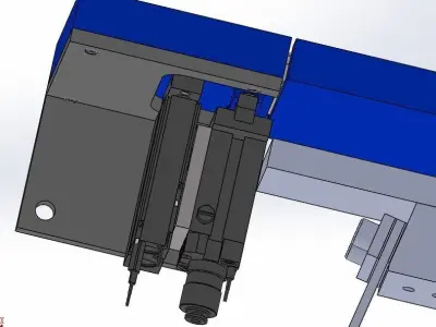 Vibration plate feeding mechanism 3D model