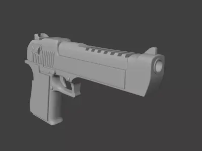 Desert Eagle 3D model 7