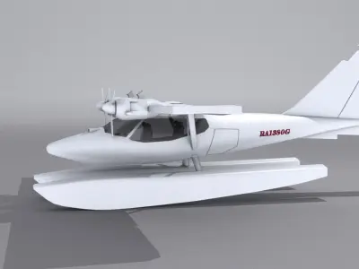 Aeroprakt A-37   Low-poly 3D model