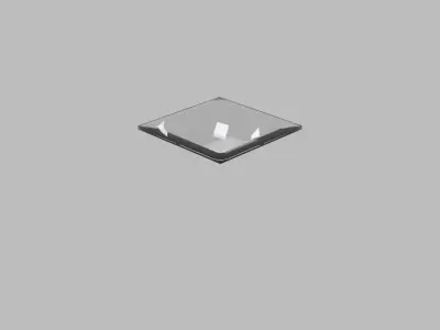 GLASS TABLE TOP Free low-poly 3D model
