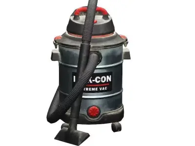 Construction Tool Wet Dry Vacuum Low-Poly 3D Model Low-poly 3D model