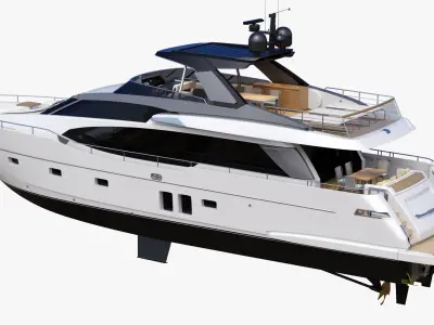 Sanlorenzo SL78 Planing Motor Yacht 3D model