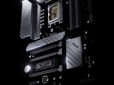 Asus Prime Motherboard z690-p 3D model