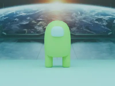 Among Us-Green 3D model