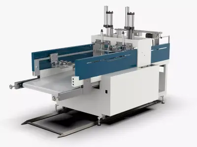 Automatic Plastic T-shirt Bag Making Machine 3D model