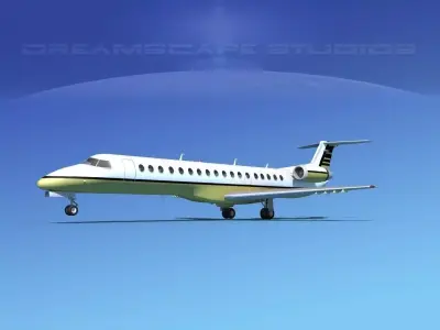 Embraer ERJ-145 Corporate 1 3D model