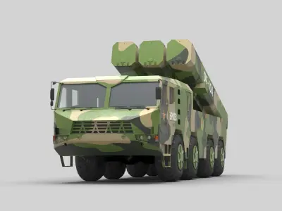 PLA DF-10A Missile 3D model