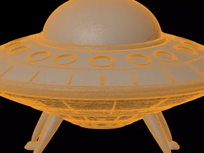 UFO Flying Saucer 3D Print Model 3D print model