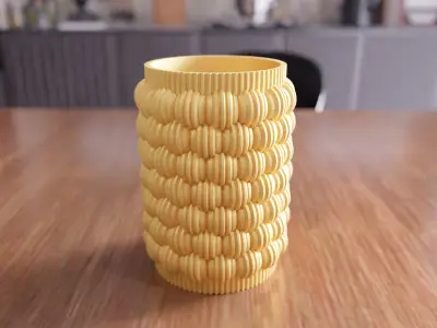 Decorative Flower Vase - 412 3D print model