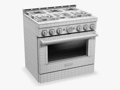 KitchenAid Gas Range 3D model