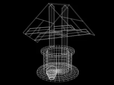 Medieval Well Lowpoly Low-poly 3D model