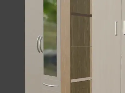 Cupboards Low Poly Asset Pack Free low-poly 3D model