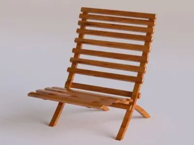 chair folding Free 3D model